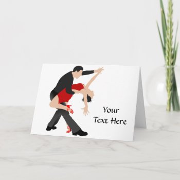 Tango Dancers (customized) Card by MadeForMe at Zazzle