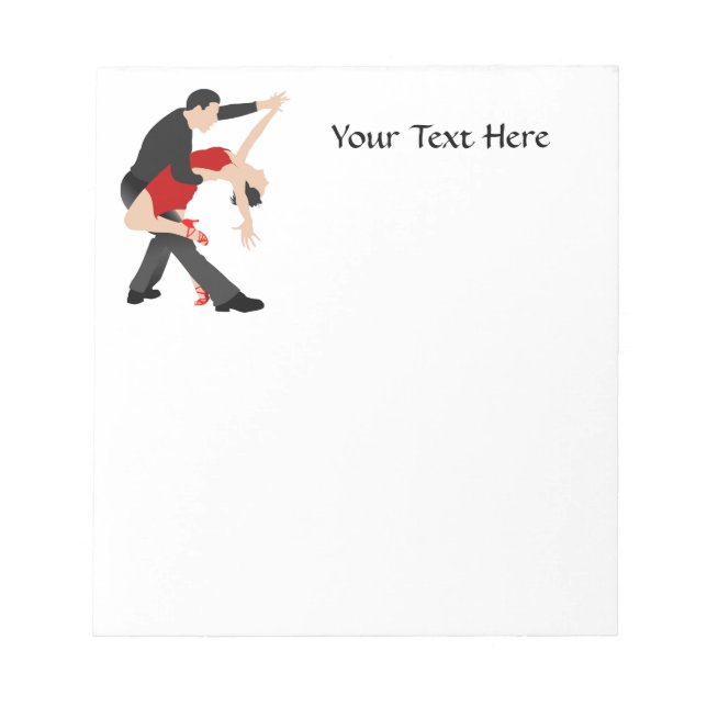 Tango Dancers (customized) Notepad (Front)