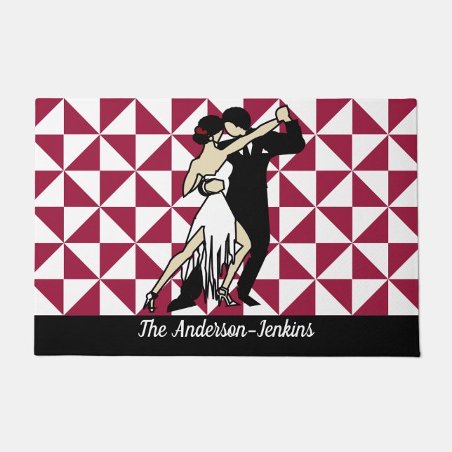 Tango Dancers Doormat (Front)