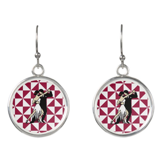 Tango Dancers Earrings (Front)