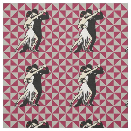 Tango Dancers Fabric