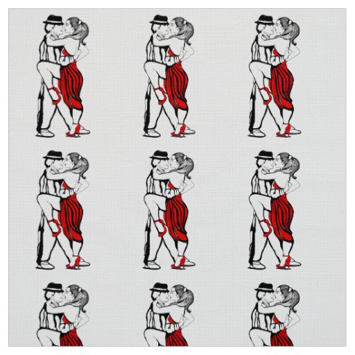 Tango Dancers Fabric