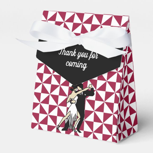 Tango Dancers Favor Boxes (Front Side)