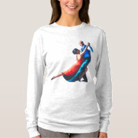 Tango dancers - hand painting 