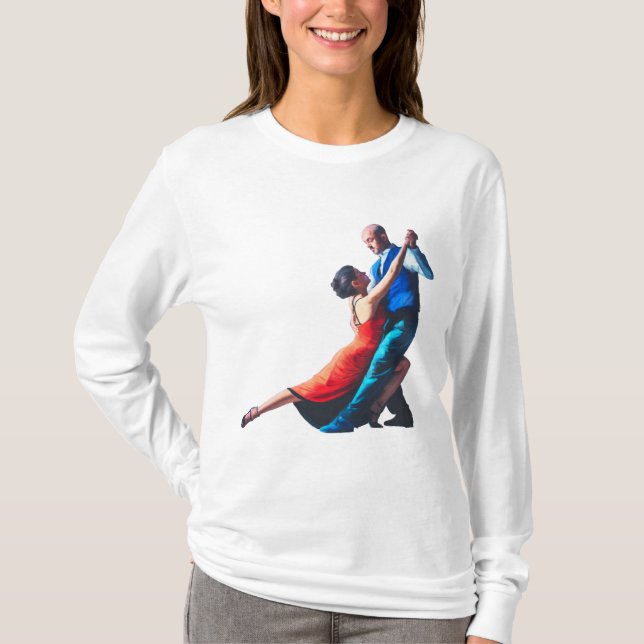 Tango dancers - hand painting  T-Shirt (Front)