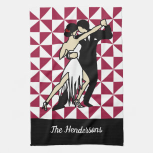 Tango Dancers Kitchen Towel