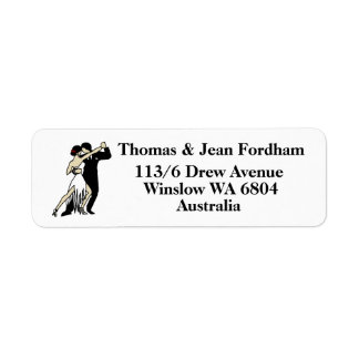 Tango Dancers Label