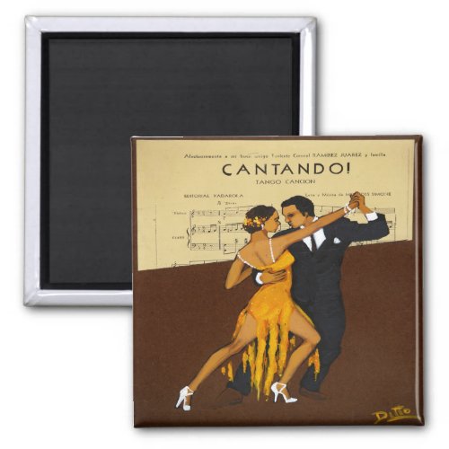 Tango Dancers  Magnet Dance Gift