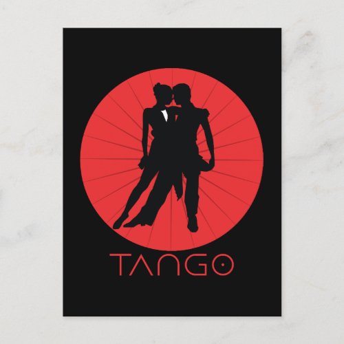 Tango Dancers Postcard