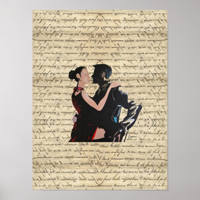 Tango dancers poster (Front)
