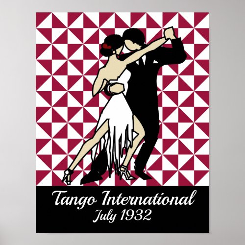 Tango Dancers Poster