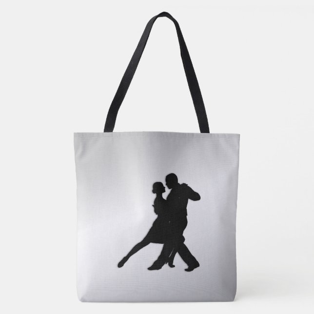 Tango Dancers Silhouette 2 Tote Bag (Front)
