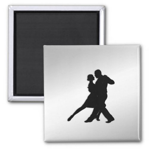 Tango Dancers Silhouette Magnet