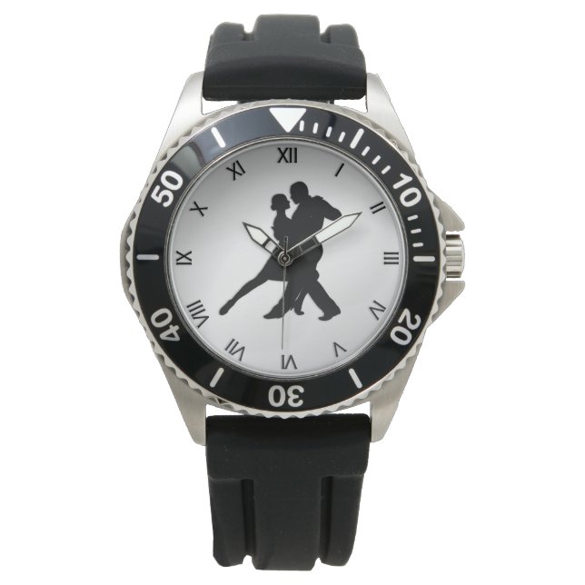 Tango Dancers Silhouette Watch (Front)