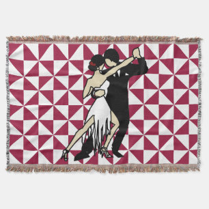 Tango Dancers Throw Blanket