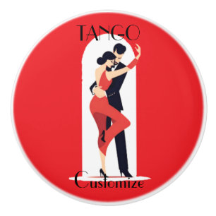 Tango Dancers Thunder_Cove Ceramic Knob