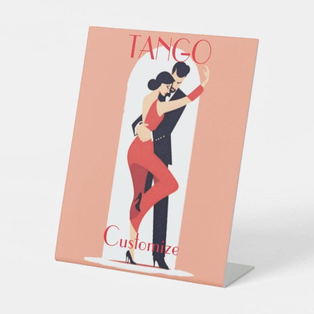 Tango Dancers Thunder_Cove Pedestal Sign (Front)