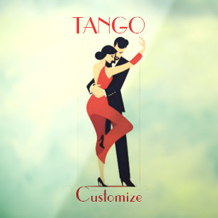 Tango Dancers Thunder_Cove Window Cling