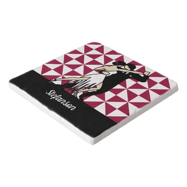 Tango Dancers Trivet (Corner)