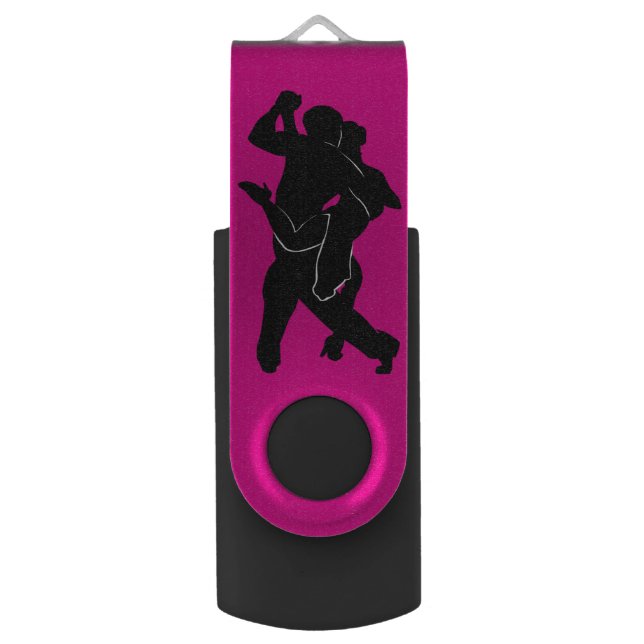 Tango Dancers USB Flash Drive - Custom Colors (Front Vertical)