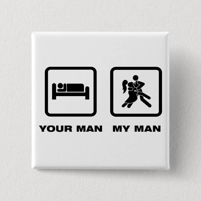Tango Dancing Button (Front)