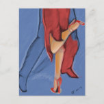 Tango Dancing Postcard