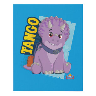 Tango Dino Ranch Faux Canvas Print