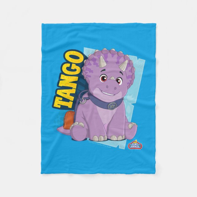 Tango | Dino Ranch Fleece Blanket (Front)