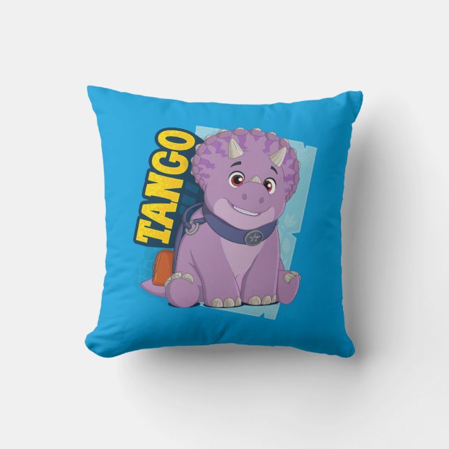 Tango | Dino Ranch Throw Pillow (Front)