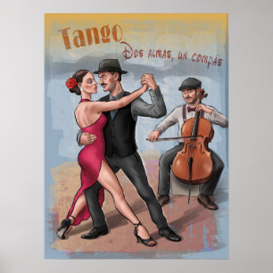 Tango – Dos almas, un compás . Dance Art Poster