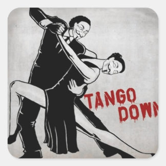 TANGO DOWN SQUARE STICKER