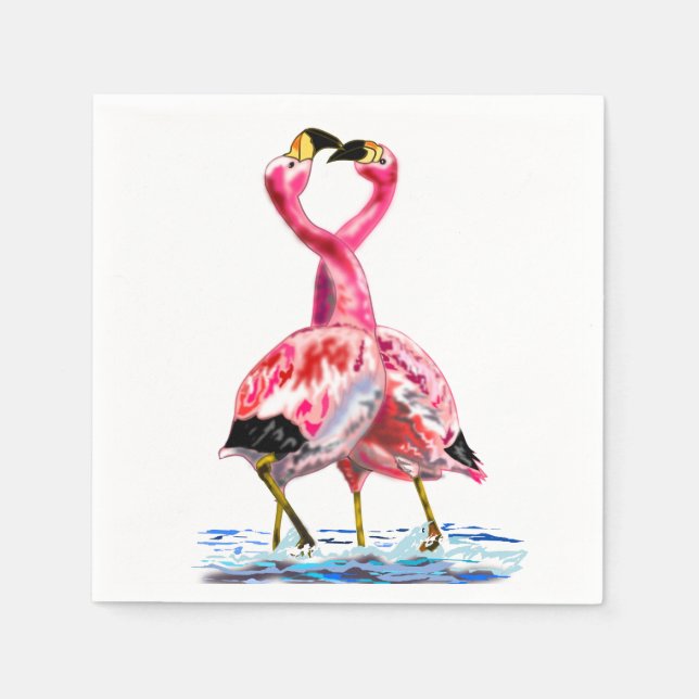 Tango Flamingo - Love Napkins (Front)
