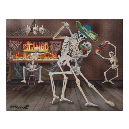 Tango Forever Día de los Muertos: Faux Canvas Print