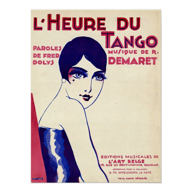 Tango in the 1920s poster (Front)