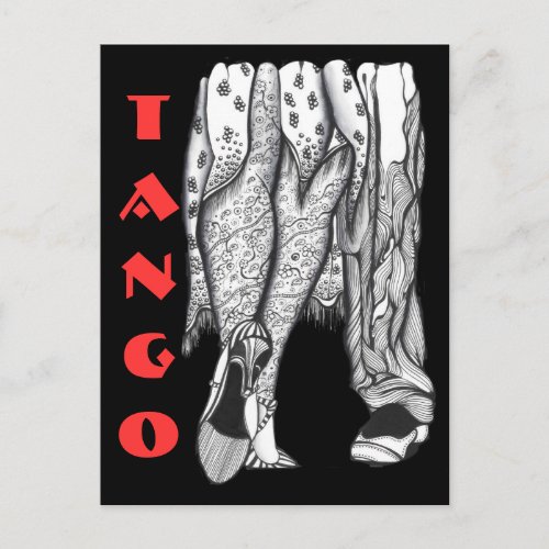 Tango Legs Postcard