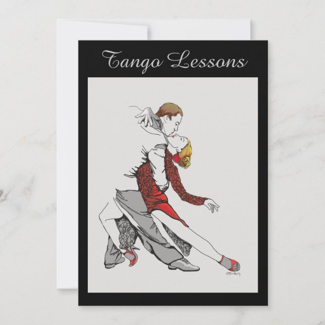 Tango Lessons Invitation (Front)