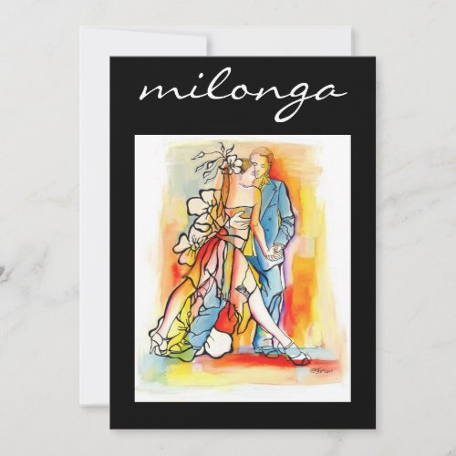 Tango Milonga Invitation