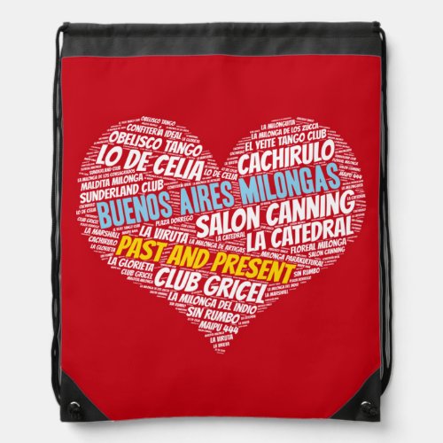 Tango Milongas of Buenos Aires Past and Present Drawstring Bag