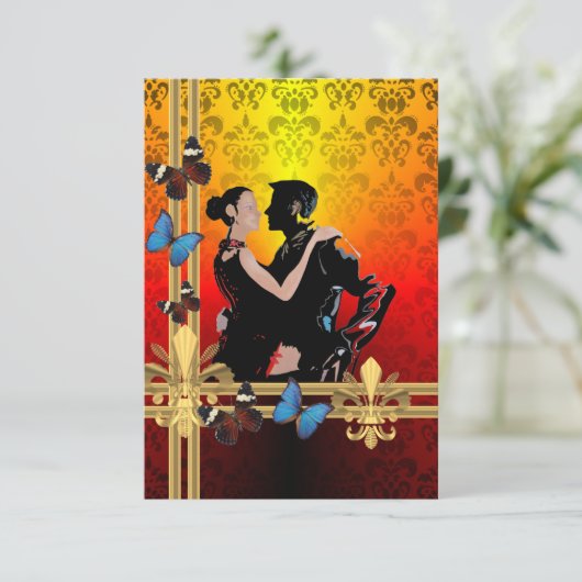 Tango on damask (Standing Front)