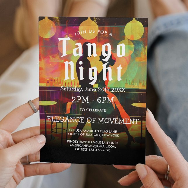 Tango party And Tango Dancers Invitation (Creator Uploaded)
