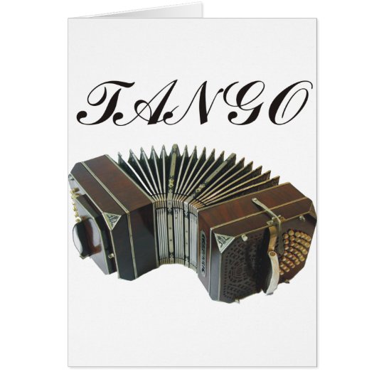 Tango Products & Designs! Argentina Music! Card