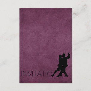 Tango Purple Personalized Elegant Invitation