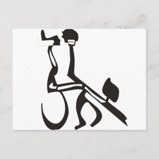 Tango with Hebrew Letters Postcard