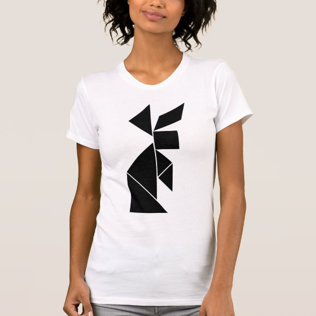 tangram bunny T-Shirt (Front)