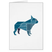 Tangram Frenchie, Blue (Front)