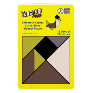 Tangram Magnet Puzzle - 6 Geese A-Laying