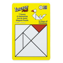 Tangram Magnet Puzzle - 7 Swans A-Swimming