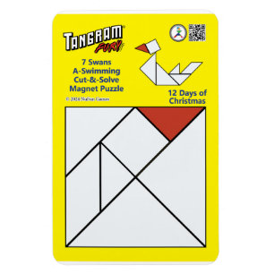 Tangram Magnet Puzzle - 7 Swans A-Swimming