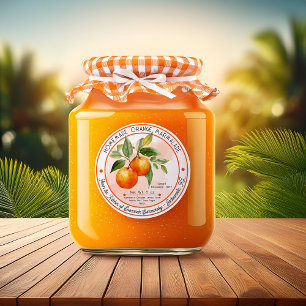 Tangy Homemade Orange Marmalade Canning Classic Round Sticker
