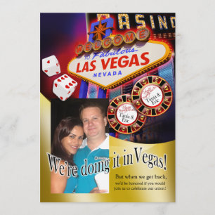 Tania and Eric Las Vegas Reception Invitation